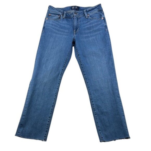 GAP Classic Straight Crop Raw Hem Women's Size 28 - Picture 1 of 10